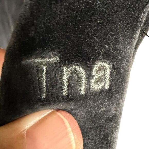 Aritzia TNA Velour Pants Black Pull On Tie Front M Stretch Gothic Goth Witchy - Picture 2 of 10